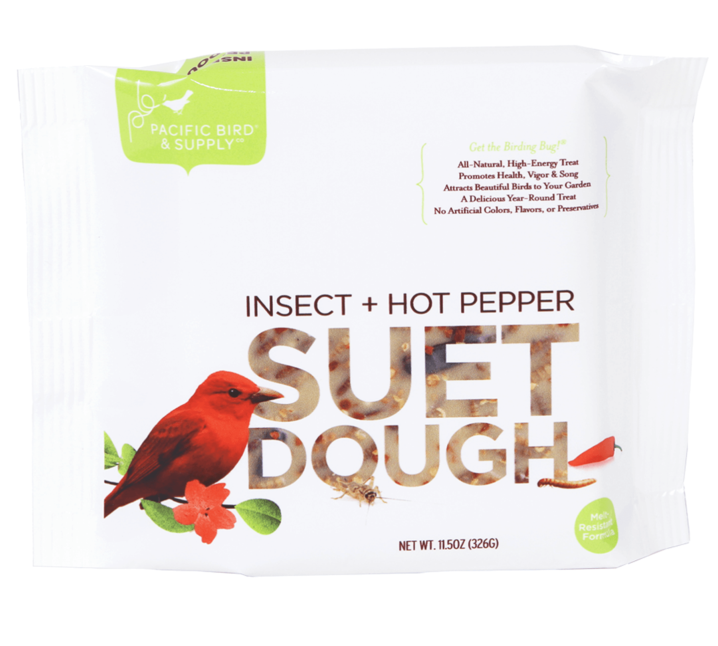 Insect + Hot Pepper Suet Dough (11.5oz)
